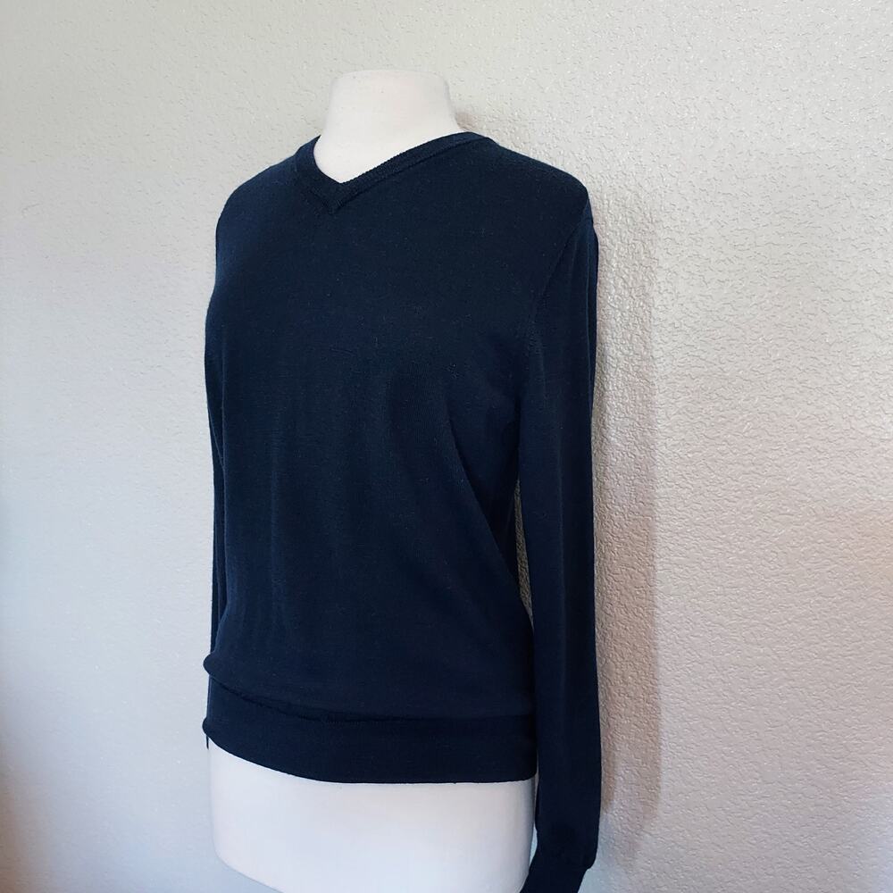 UNTUCKit Blue Merino Wool Sweater Size Small - Picture 4 of 10